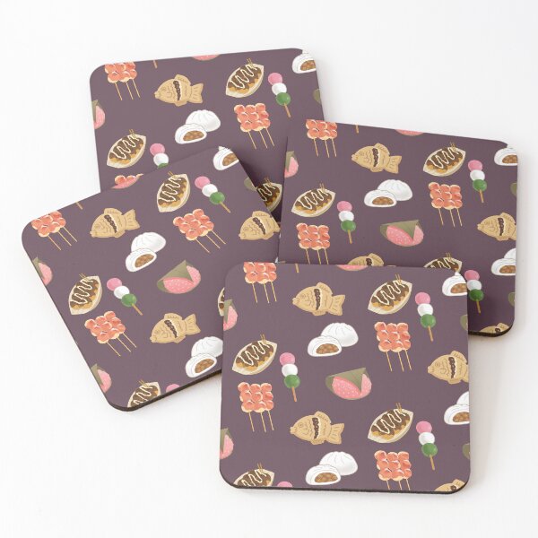 Item preview, Cute Japanese Snacks in Purple designed and sold by CriaCreative.