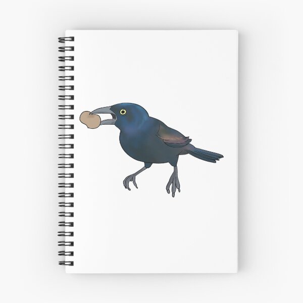 Item preview, Common Grackle with Peanut designed and sold by Fawnadeer.