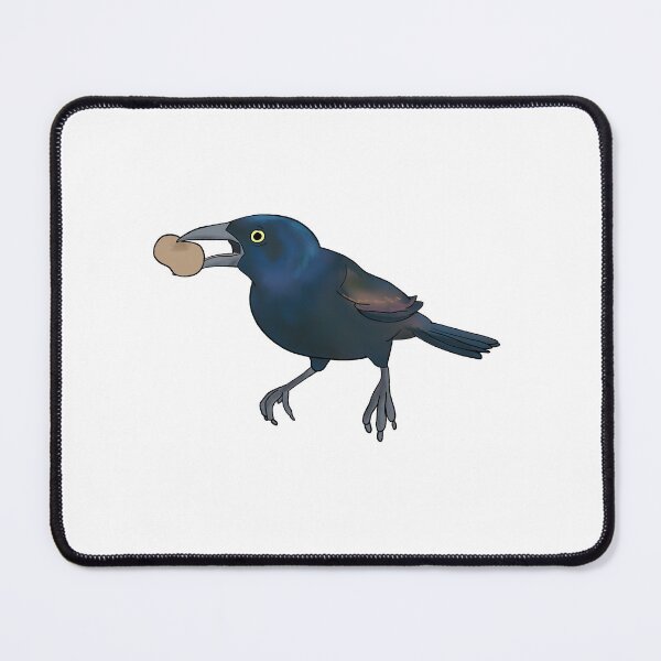 Item preview, Common Grackle with Peanut designed and sold by Fawnadeer.