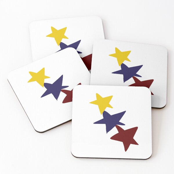 Item preview, Interlocked stars coloured illustration designed and sold by sageroseau.