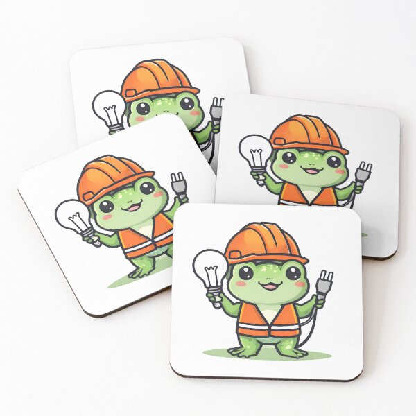 Item preview, A Cute Electrician Frog designed and sold by DWorriBHappi.