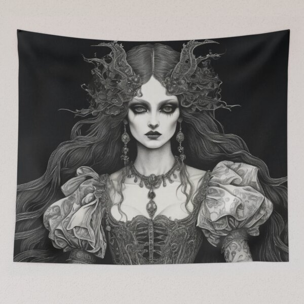 Item preview, Victorian Dark Goth Art designed and sold by TheDarkWardrobe.