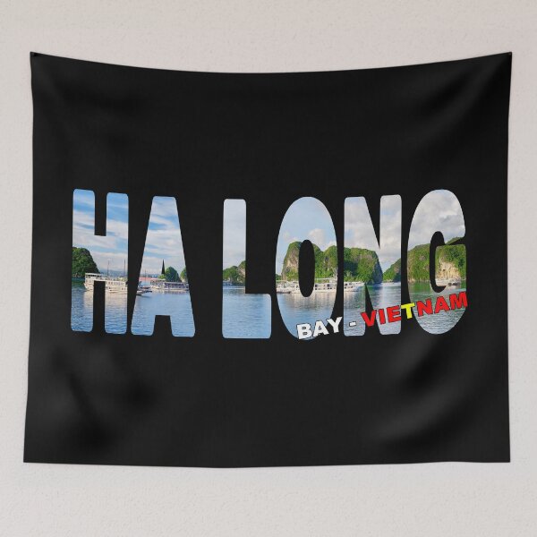 Item preview, HA LONG BAY Vietnam - Junks on the Bay Rainforest Islands designed and sold by Adam Gormley.