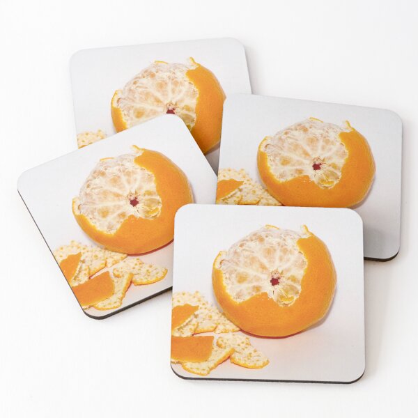 Item preview, Half peeled fresh mandarin designed and sold by NJH110.