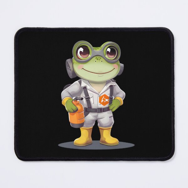 Item preview, A Cute Exterminator Frog designed and sold by DWorriBHappi.