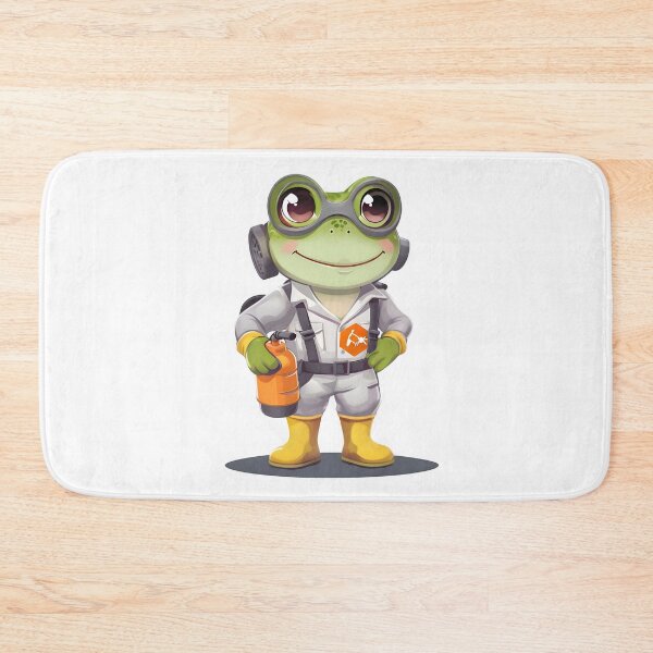 Item preview, A Cute Exterminator Frog designed and sold by DWorriBHappi.