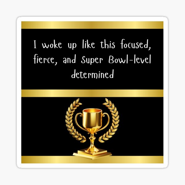 Stay Focused! I woke up like this Sticker