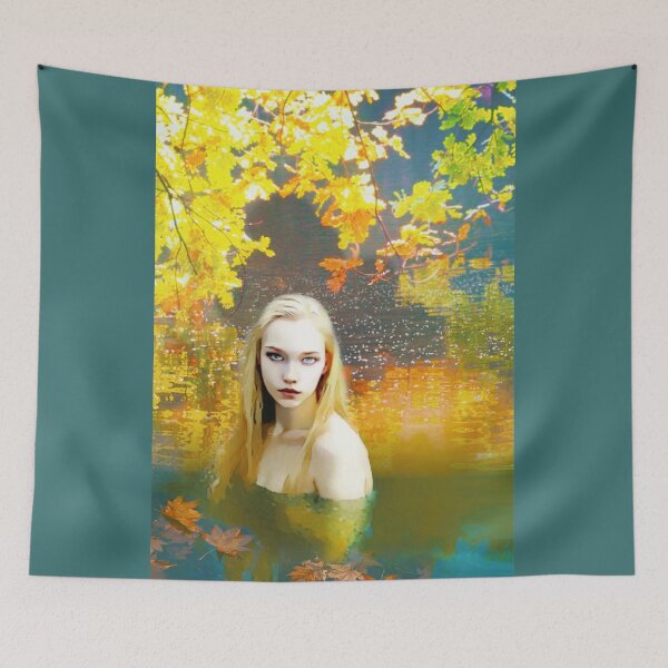 Item preview, Indian Summer Retreat: Cooling Off by the River designed and sold by Sanctum Icons.