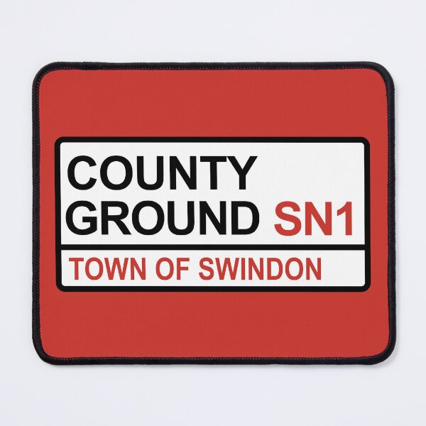 Artikelvorschau, Swindon Town County Ground ikonisches Straßenschild entworfen und verkauft von DelfDesign.