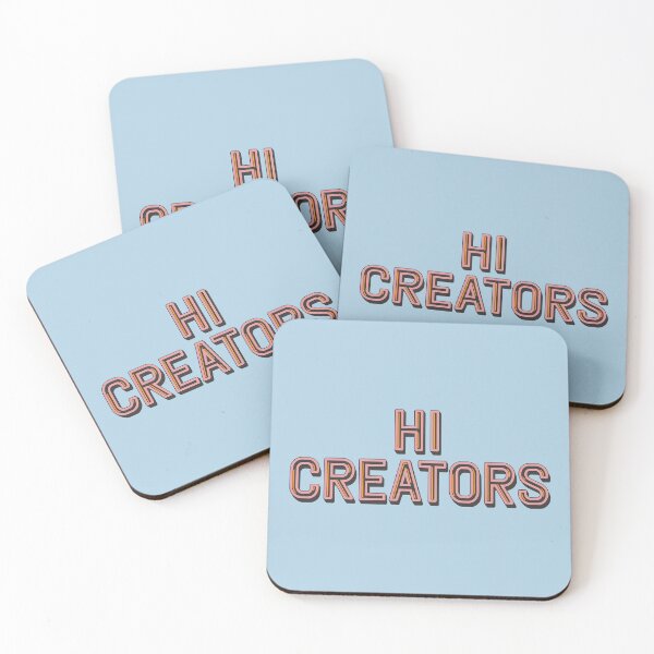 Item preview, Hi creators in large bold letters designed and sold by 90's Misaki.