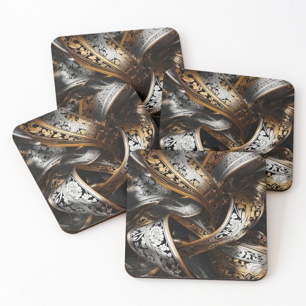 Item preview, Ribboned Splendor: Flowing Elegance in Gold and Silver designed and sold by Tony Anastasi.