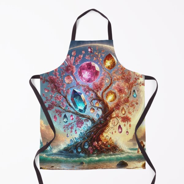 Item preview, Enchanting Fantasy Gemstone Art: Aquamarine, Sapphire, Emerald, designed and sold by ZulryLifestyles.