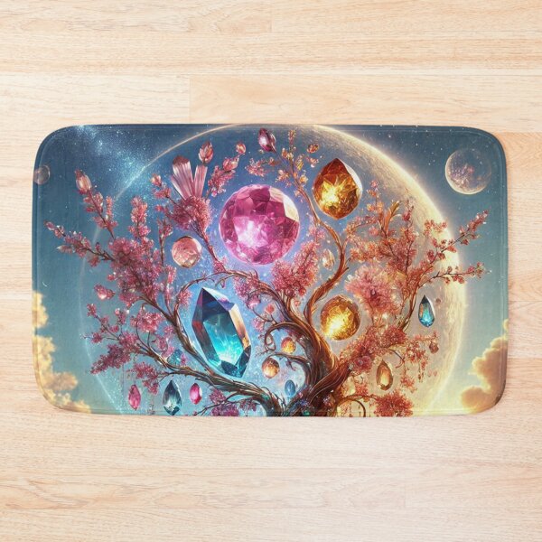 Item preview, Enchanting Fantasy Gemstone Art: Aquamarine, Sapphire, Emerald,  designed and sold by ZulryLifestyles.
