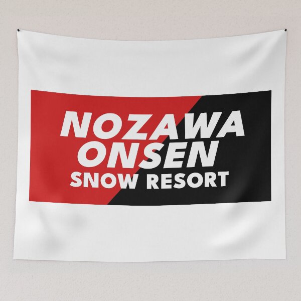 Item preview, Nozawaonsen Ski Resort 04 - Whtie, Japan Nagano Nozawa Onsen | Hakuba Niseko Hokkaido Shiga Kogen Snowboard Snowboarding Japow designed and sold by PawaPotto.
