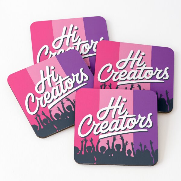 Item preview, design with the text "Hi creators" in large, bold letters. designed and sold by 90's Misaki.