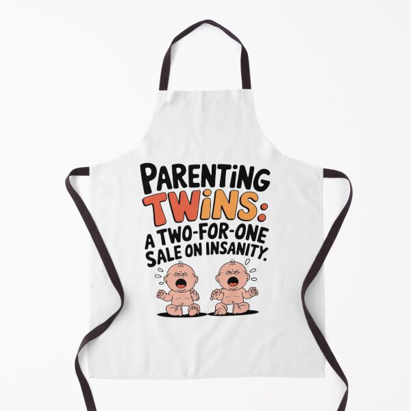 Item preview, Twins, babies, parenting, chill, cute, funnyfits70, Humor, Funny, retro, vintage, funny quotes, animal humor, designed and sold by FunnyFits70.