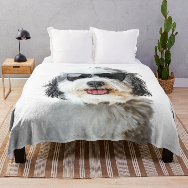 Item preview, Funny cool Old English Sheepdog wearing sunglasses designed and sold by LazyOwlStore.