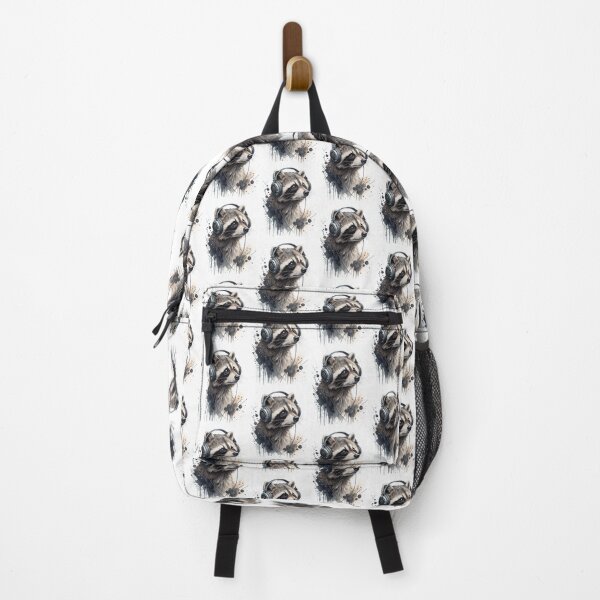 Item preview, Cool Racoon wearing headphones designed and sold by glenwith1na.