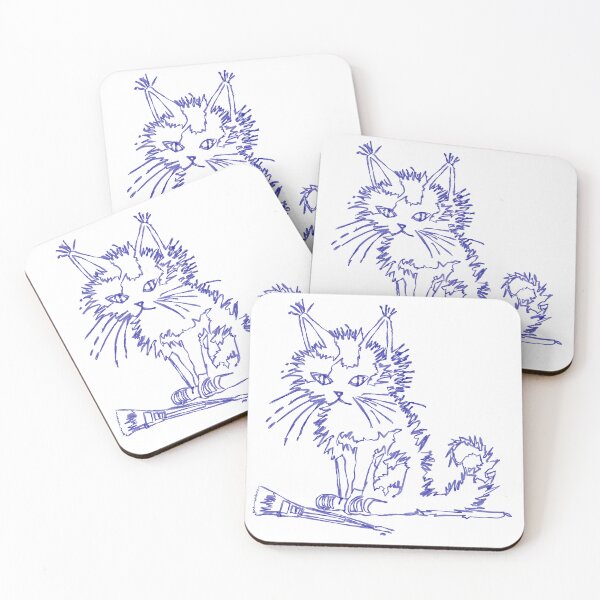 Item preview, Artist Cat (Navy) designed and sold by GetContented.