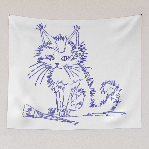 Item preview, Artist Cat (Navy) designed and sold by GetContented.