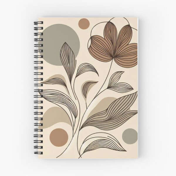 Item preview, Arte lineal botánico abstracto sobre fondo neutro designed and sold by WildStroke.