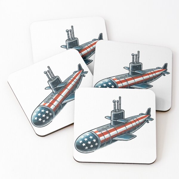 Item preview, Patriotic Submarine  designed and sold by Warhead Collective.