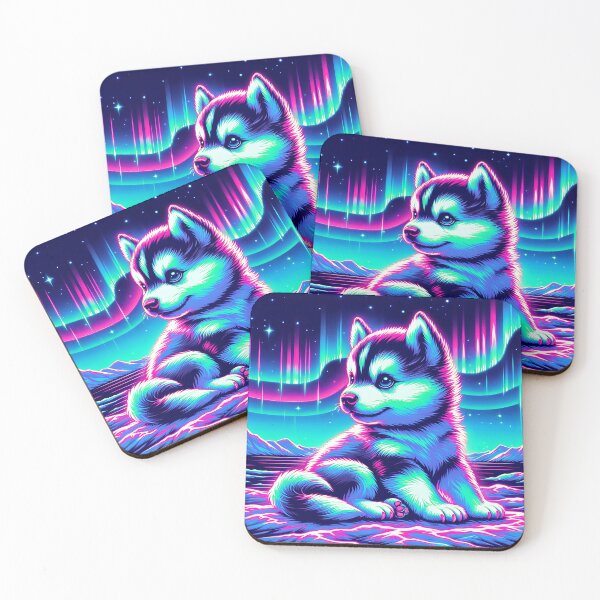 Item preview, Aurora Glow Husky Pup designed and sold by Taans-Creation.