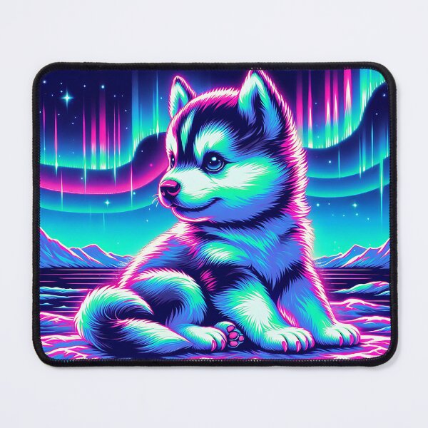 Item preview, Aurora Glow Husky Pup designed and sold by Taans-Creation.