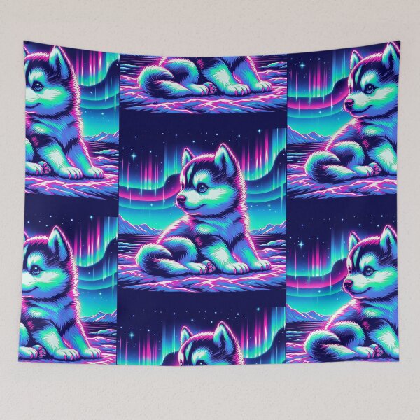 Item preview, Aurora Glow Husky Pup designed and sold by Taans-Creation.
