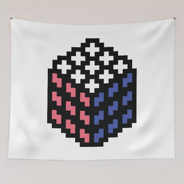 Item preview, Pixelated Rubik's Cube designed and sold by LunaticoDraws.