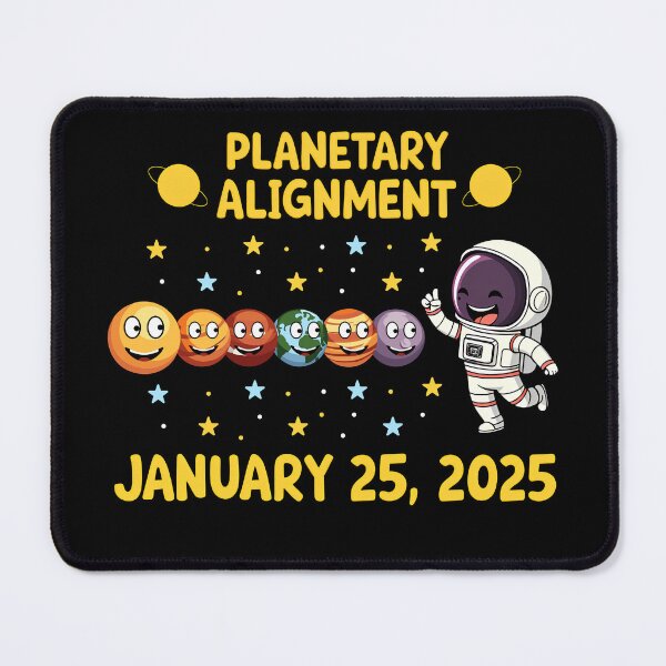 Item preview, Planetary Alignment January 2025 Solar System designed and sold by Trendsecne.