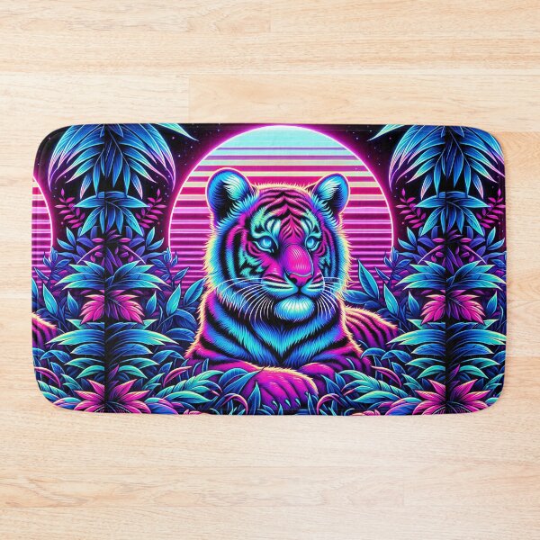 Item preview, Jungle Glow Neon Tiger designed and sold by Taans-Creation.