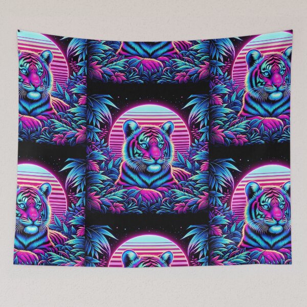 Item preview, Jungle Glow Neon Tiger designed and sold by Taans-Creation.