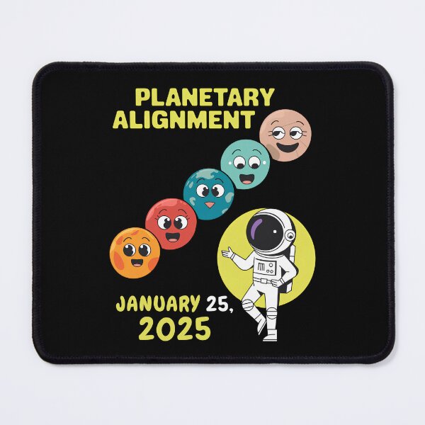 Item preview, Planetary Alignment January 2025 Solar System designed and sold by Trendsecne.
