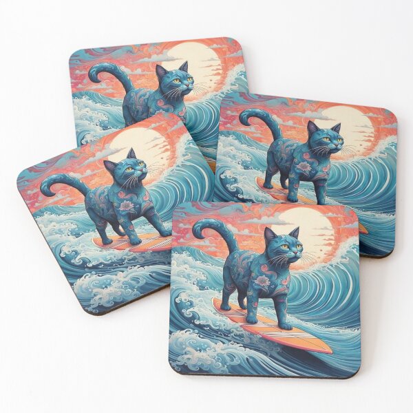 Item preview, Surfing Cat designed and sold by JackFreestone.