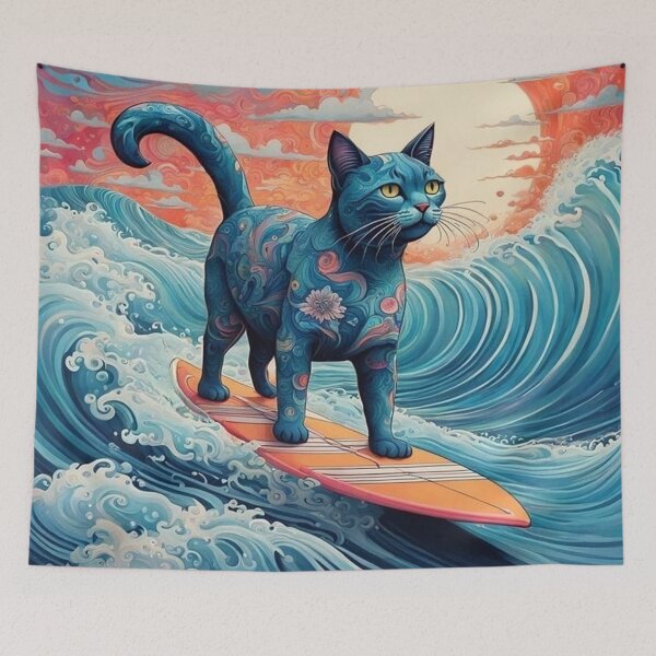 Item preview, Surfing Cat designed and sold by JackFreestone.