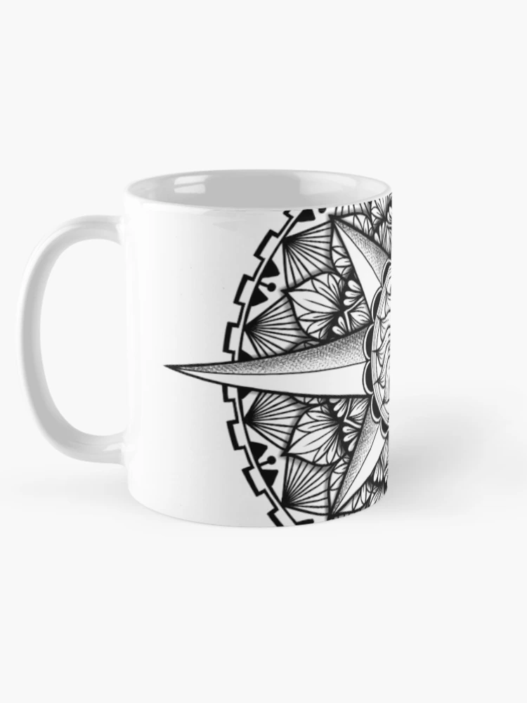 Thumbnail 5 of 6, Coffee Mug, Compass Mandala designed and sold by Rangelo.