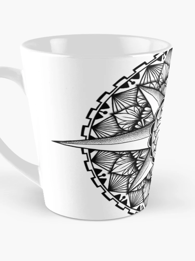 Thumbnail 3 of 4, Coffee Mug, Compass Mandala designed and sold by Rangelo.