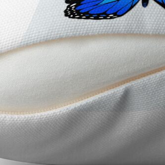 Alternate view of Blue butterfly Throw Pillow