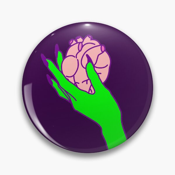 Item preview, goth valentine creepy human heart green hand  designed and sold by Gossip Rag.