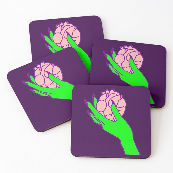 Item preview, goth valentine creepy human heart green hand  designed and sold by Gossip Rag.