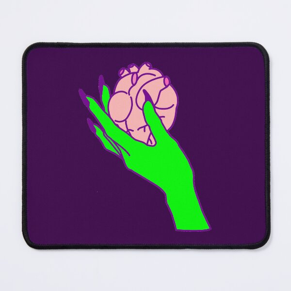 Item preview, goth valentine creepy human heart green hand designed and sold by Gossip Rag.