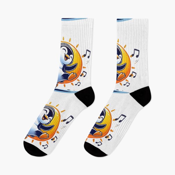 Item preview, Happy Penguins, music penguin designed and sold by TrueArtVibes.
