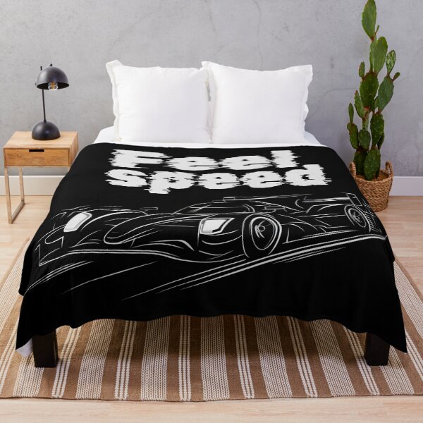 Item preview, Feel Speed Racing Car's Black And White Grey Velocity designed and sold by SplashTastic.