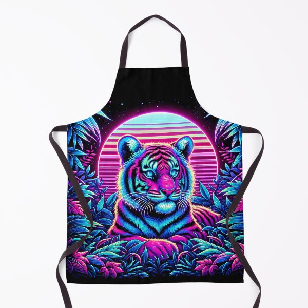 Item preview, Jungle Glow Neon Tiger designed and sold by Taans-Creation.