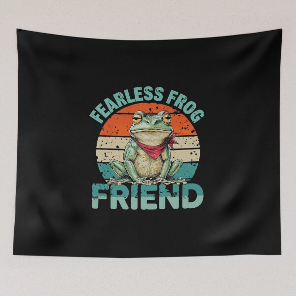 Item preview, Fearless Frog Friend - Playful and Unique Frog Art Design designed and sold by Colorful-Garden.