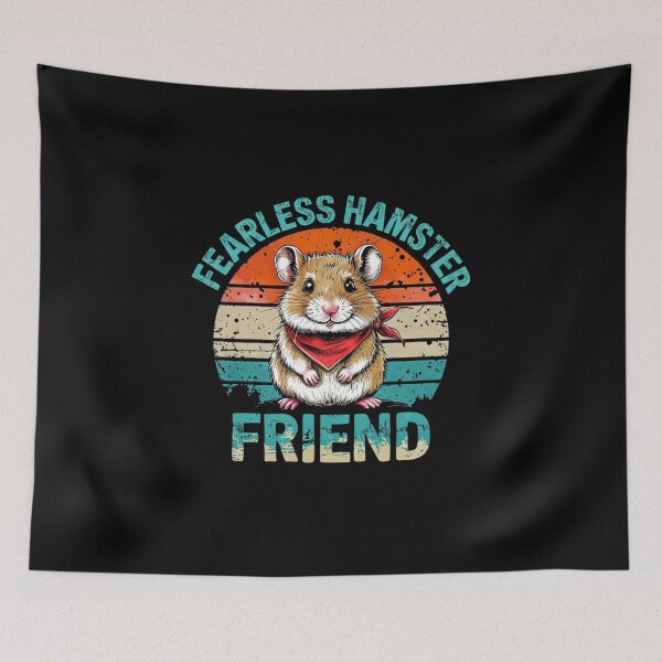 Item preview, Fearless Hamster Friend - Adorable and Brave Hamster Artwork designed and sold by Colorful-Garden.