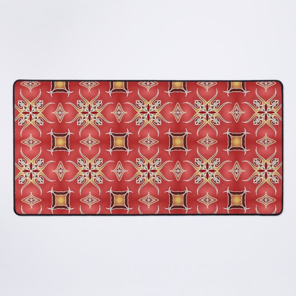 Item preview, Cherry Red and Gold Geometric and line art Seamless pattern designed and sold by ArmsGeoTypo.