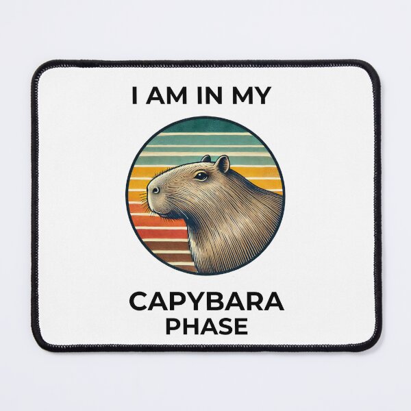 Item preview, I am in my Capybara phase retro Capybara lover gift designed and sold by TheScruffyGoose.