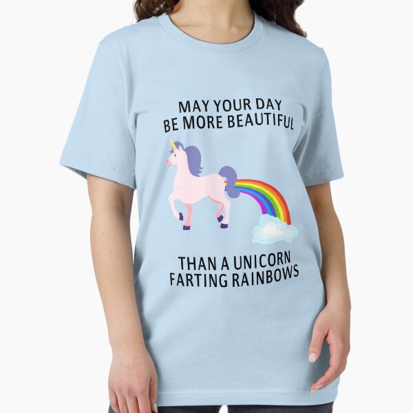 Item preview, May Your Day Be More Beautiful Than A Unicorn Farting Rainbows designed and sold by coolfuntees.